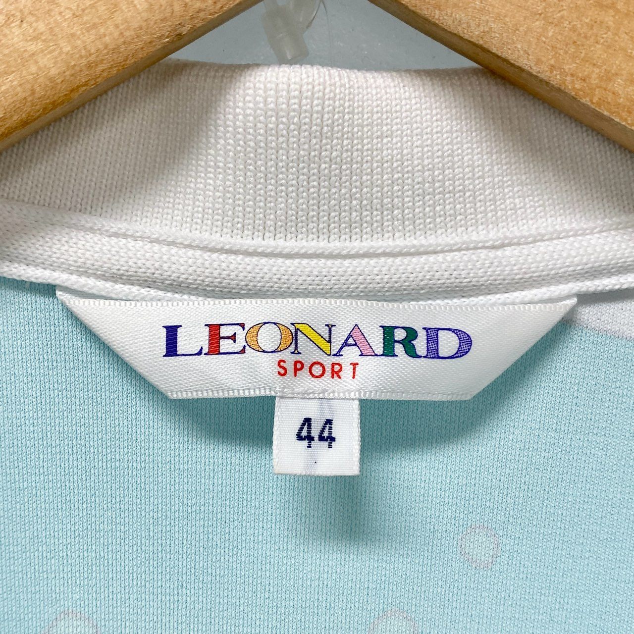 5c6 LEONARD レオナール 半袖ポロシャツ 美しいプリント 魚 花柄 0578703 44サイズ マルチカラー ポリエステル100％ レディース 女性用u02t