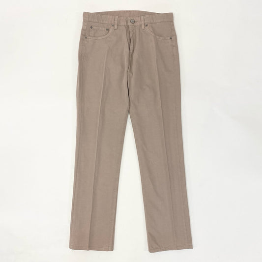 11i16 Ermenegildo Zegna エルメネジルドゼニア サマースラックス テーパードパンツ ボトムス トラウザーズ 30 ピンク系 コットンリネン メンズu02t