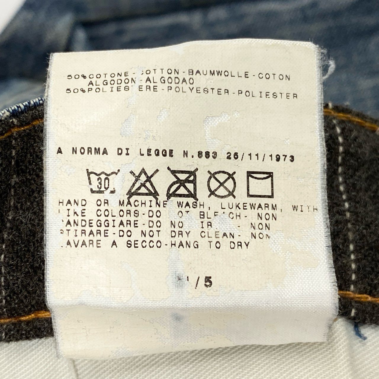 83L19 DOLCE&GABBANA ドルチェアンドガッパーナ 00`s vintage デニムパンツ ジーンズ イタリア製 USED加工 ストレッチ○ メンズ 紳士服 30/44 インディゴk02i