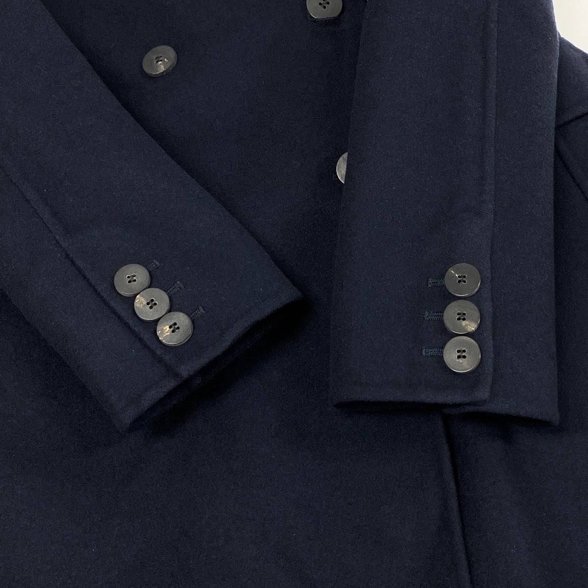 Ej21 【未使用タグ付】 Christian Dior クリスチャンディオール 2019aw ダブルブレスト ロングコート 940M25A0005 サイズ36 ネイビー カシミヤ100％ レディースu02t