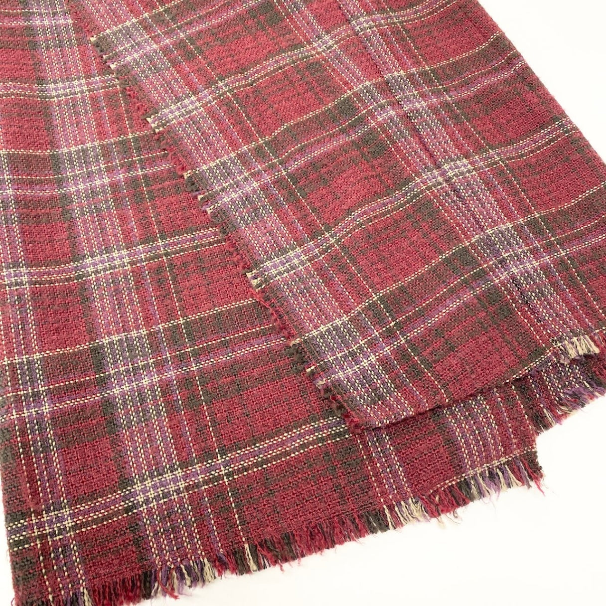 29e7 Acne Studios アクネステュディオズ ロングスカート 巻きスカート チェック柄 FN-WN-SKIR000002 32サイズ ボルドー レディース 女性用u02t