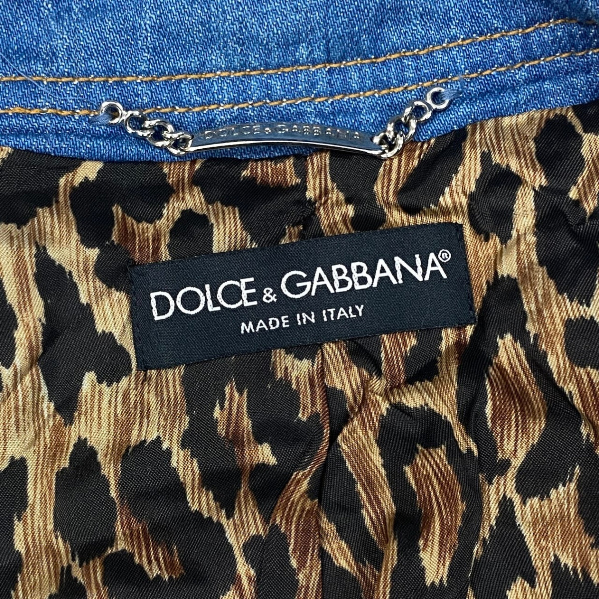 i18 DOLCE＆GABBANA デニムジャケット フィットジャケット イタリア製 ブルー コットン100％ レディース 女性用u02t