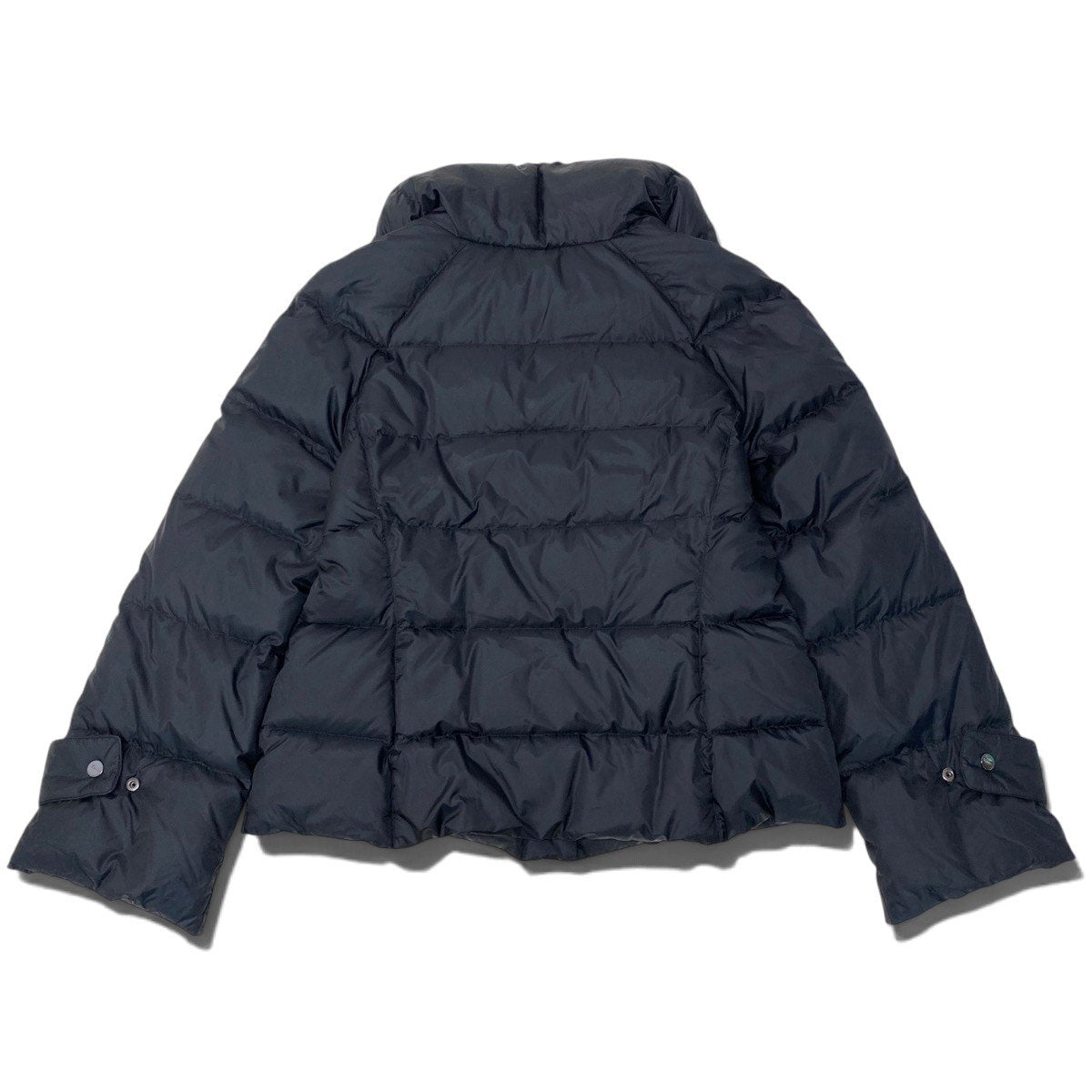 51i2 Salvatore Ferragamo サルヴァトーレフェラガモ ダウンジャケット ハーフコート イタリア製 48 ブラック レディースo07t
