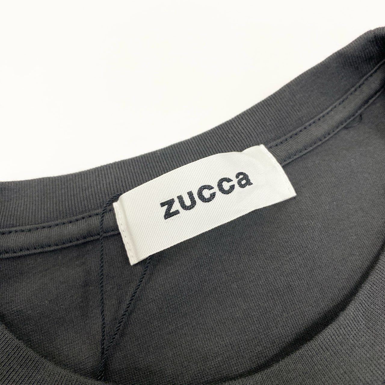 23i17 《未使用》 ZUCCA ズッカ タックジャージー カットソー ブラウス サイズM グレー コットン レディースu02t