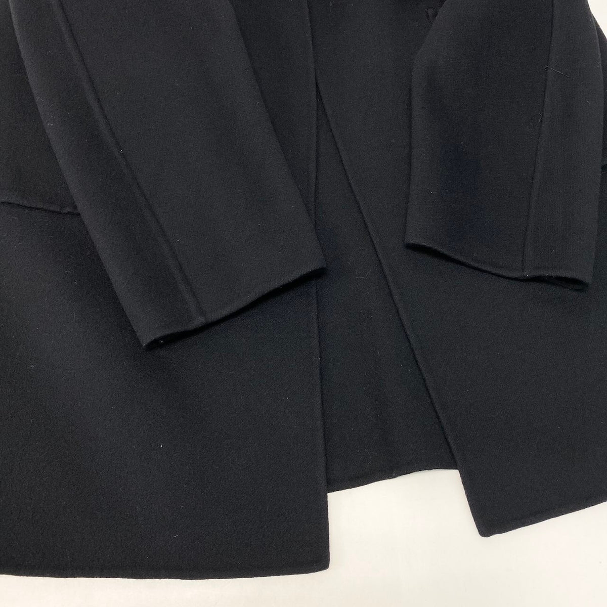 15j16 Luxoria MILANO ラグソリア AGNONA アニオナ ロングコートアウター ブラック カシミヤ100％ レディース 女性用u02t