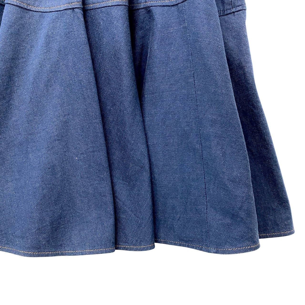 87c6 ADEAM アディアム 2023SS フレア デニムスカート サイズ0 インディゴ レディース 女性用k02i