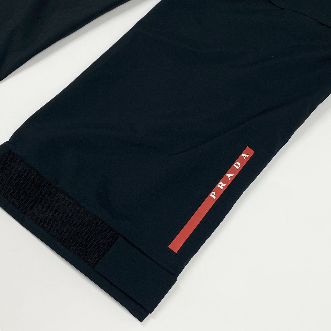 Mb16《美品》 PRADA プラダ テクニカルファブリック モジュラーパンツ カーゴパンツ テック ロゴテープ SPH251 M ブラック ポリエステル メンズu02t