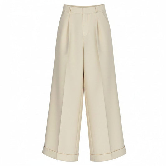 Ed21 【新品保管品】Christian Dior クリスチャンディオール スラックスストレートパンツ パンツボトム イタリア製 211P07A1166 40サイズ アイボリー レディース 女性用k02i