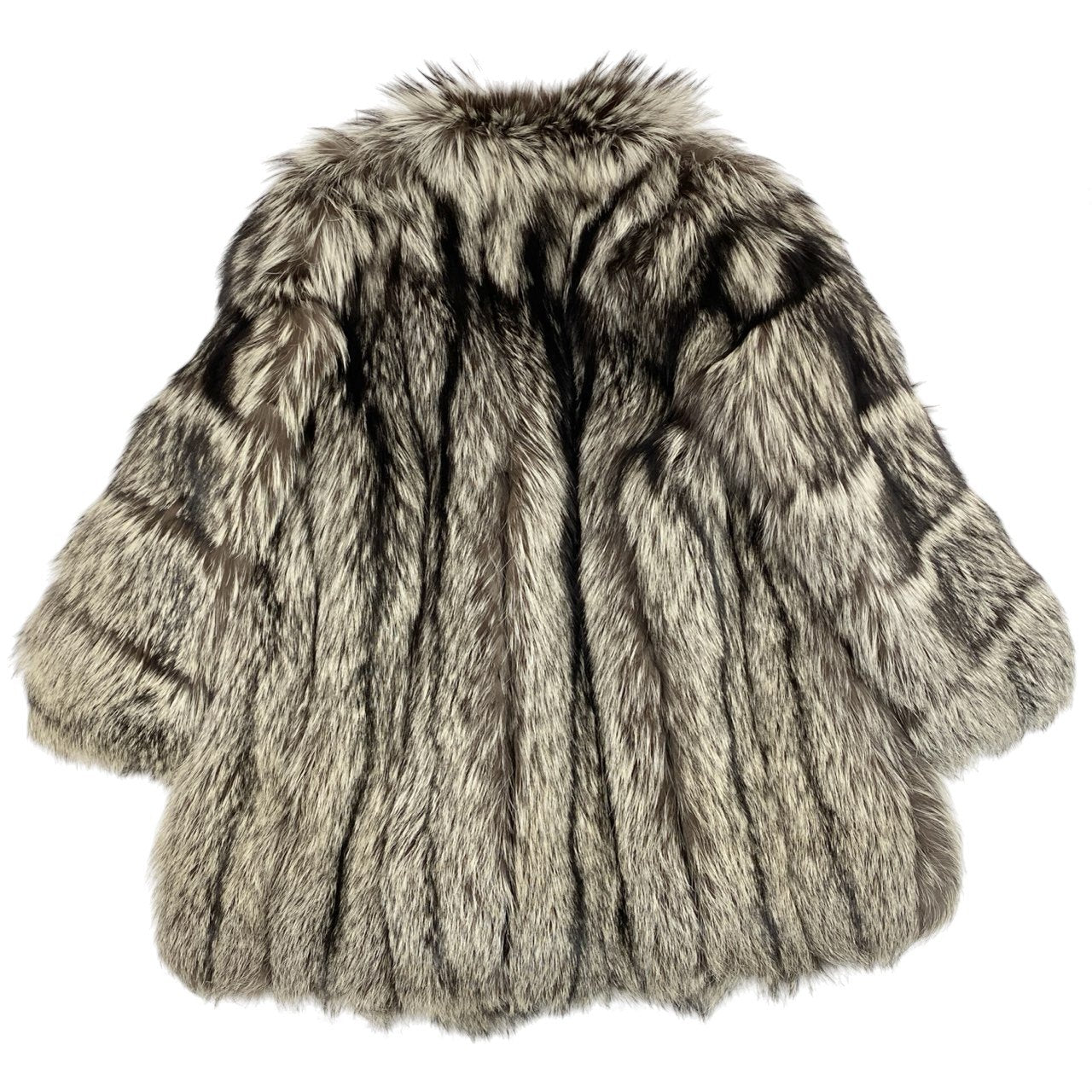 50k29 SAGA FOX サガフォックス 金サガ MG Sable FUR シルバーフォックス フォックスコート セミロングコート 毛皮コート ボリューム 13号 ブラウン系 フォックスファー レディースu02t