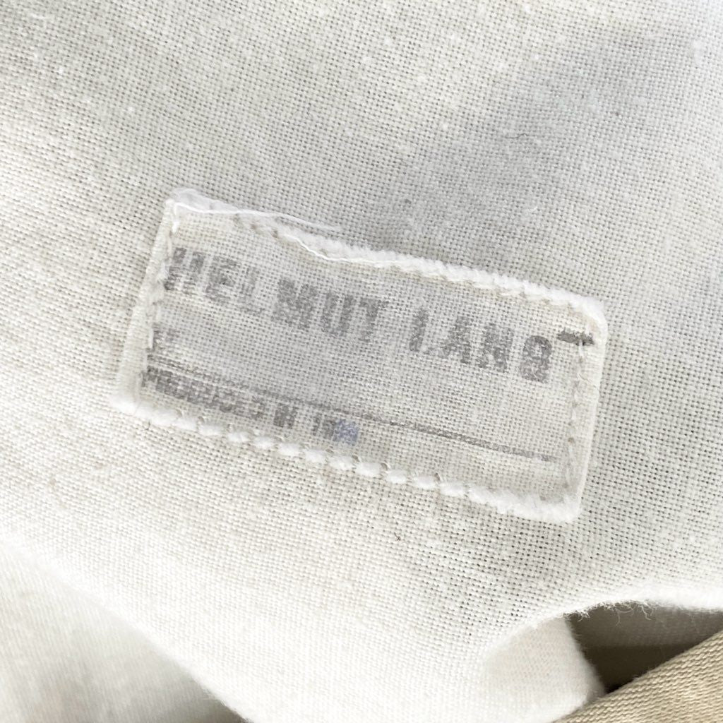 15e23 初期 1999年 本人期 HELMUT LANG ヘルムートラング ボンテージパンツ パラシュートパンツ サイズ46 ベージュ コットン100％ アーカイブ メンズ イタリア製