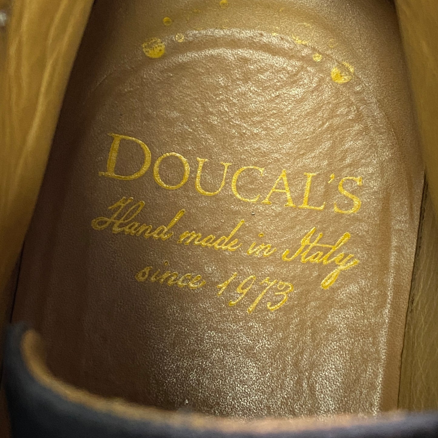 1a22 DOUCAL'S デュカルス スエードレザー チャッカブーツ 39 ブラック Leather ポストマン デザートブーツ イタリア製