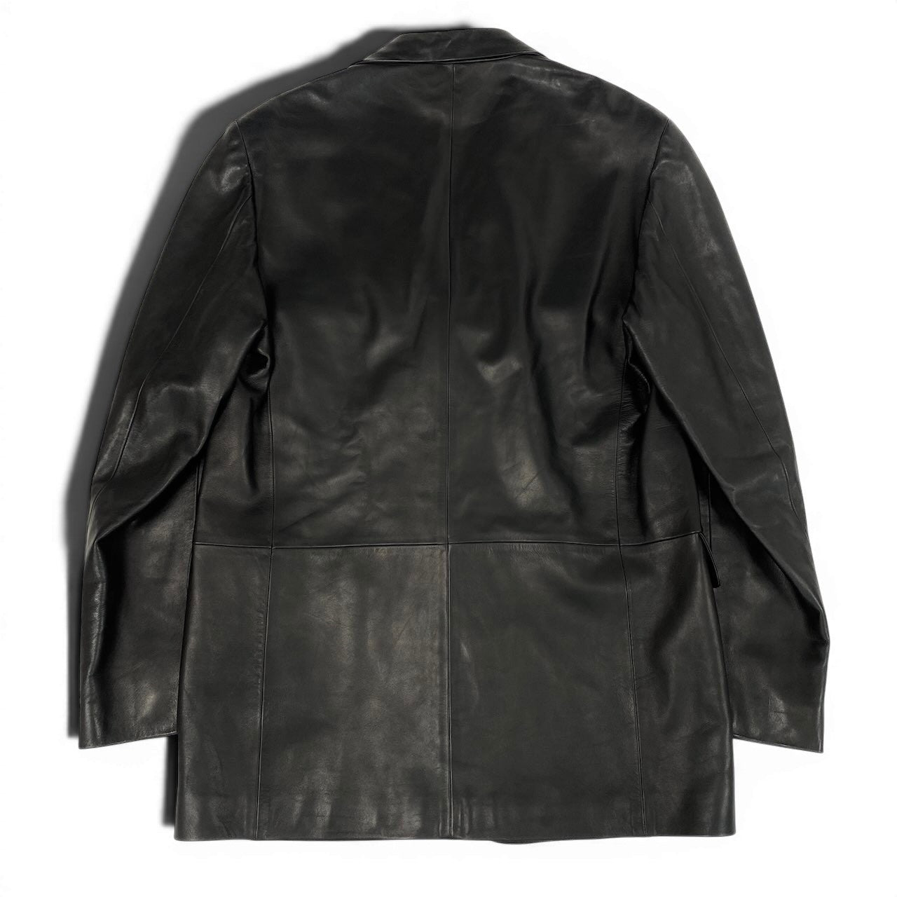 23e14 LOEWE ロエベ レザージャケット テーラードジャケット 3B 50サイズ ブラック レザー100％ メンズ 男性用k02i