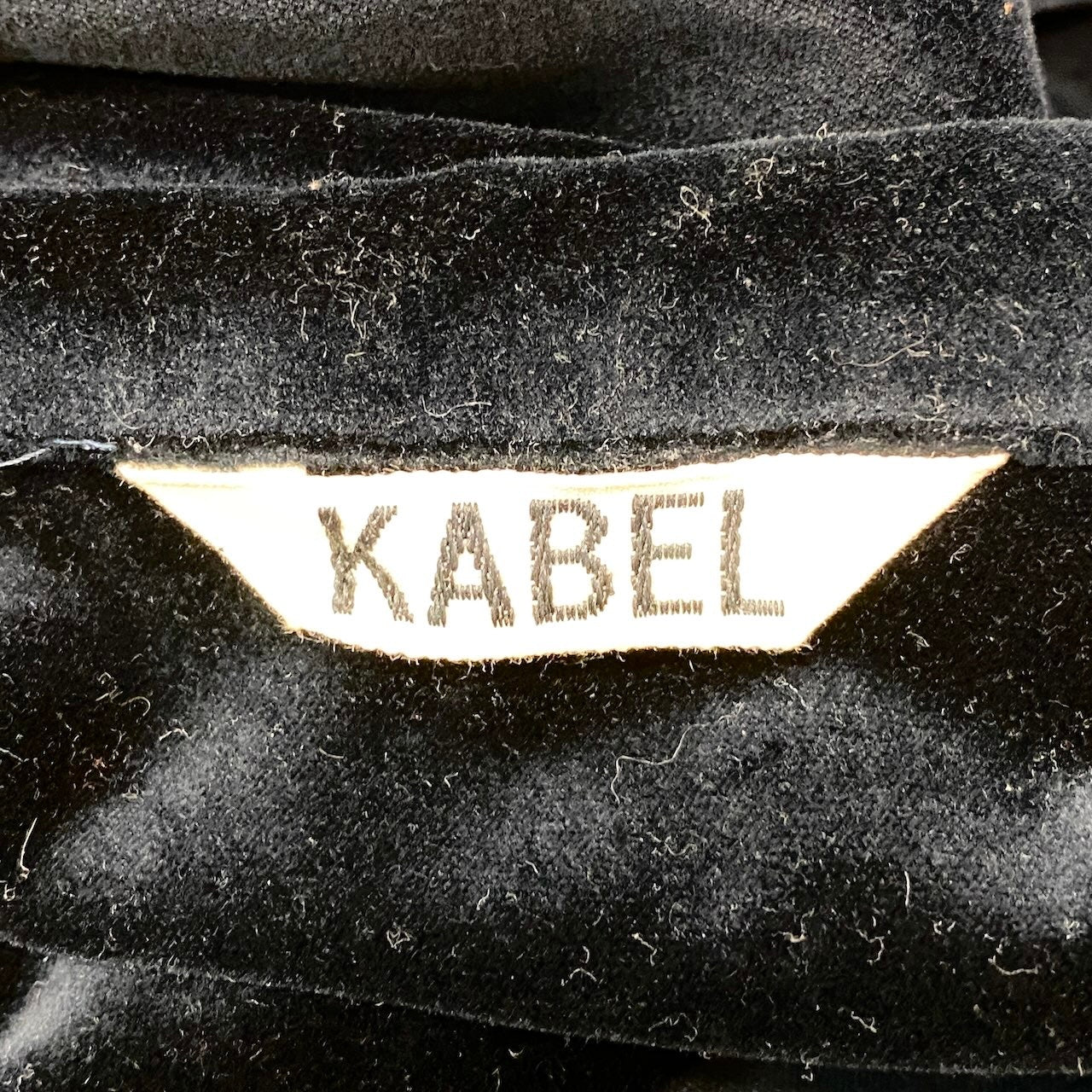 20f16 KABEL カベル ロングスリーブシャツ ベロアシャツ KL0319-02-1105V サイズ3 ネイビー メンズ 紳士服u02t