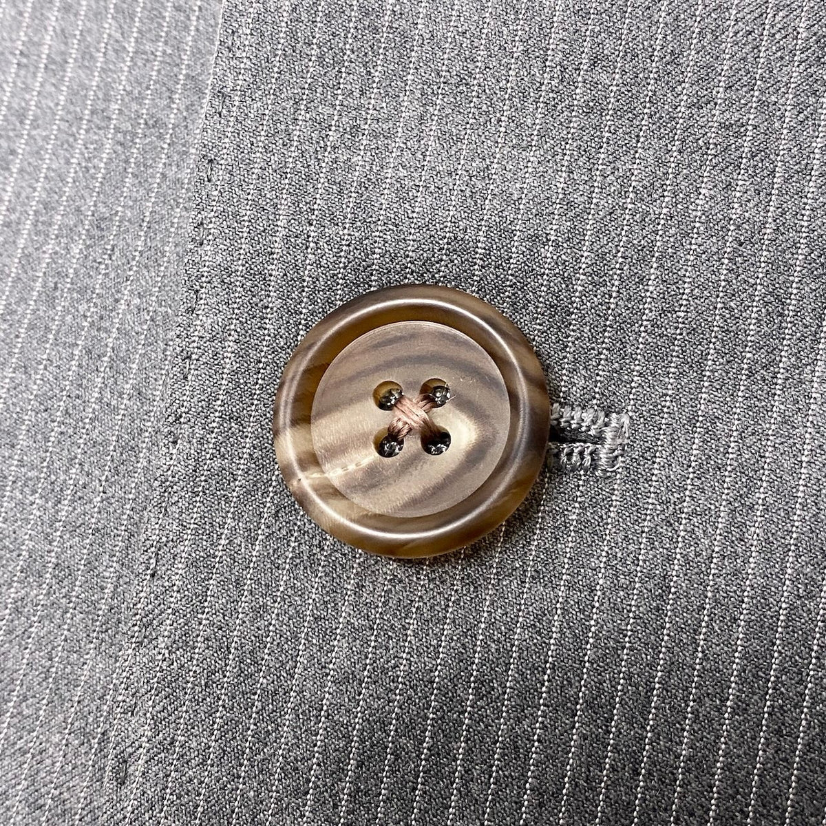 45j15 Paul Smith COLLECTION ポールスミスコレクション セットアップ シングルスーツ ストライプ柄 2B グレー ウール100％ メンズ 紳士服o07t