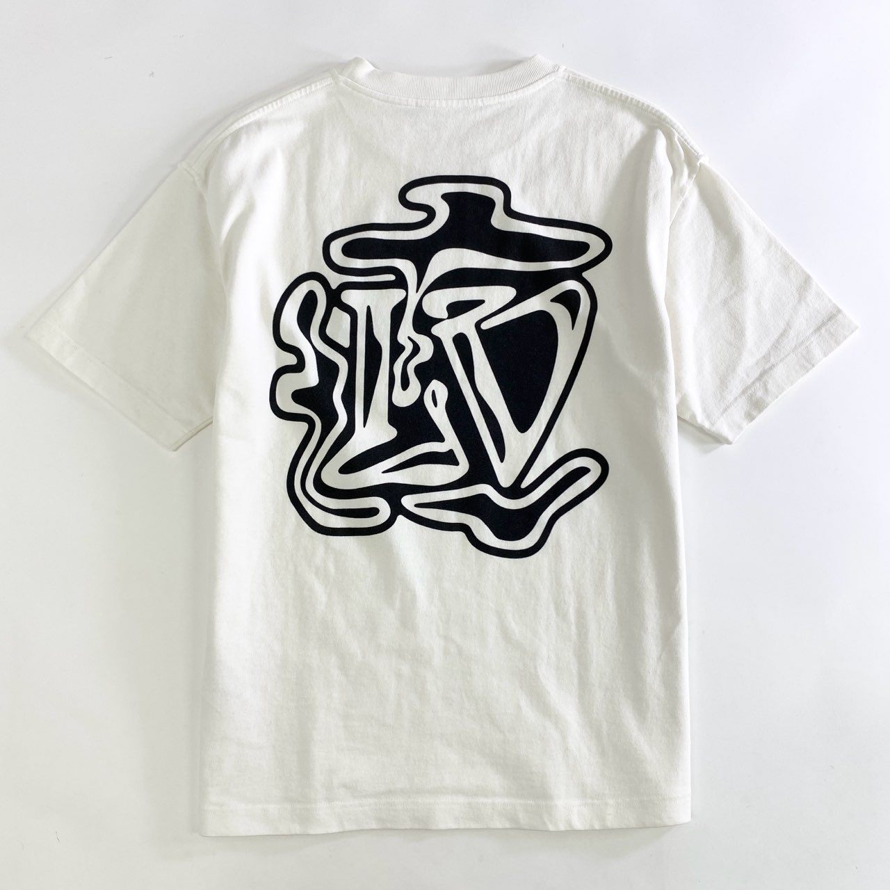 38k12 LOUIS VUITTON ルイヴィトン LVスモーク ヴァージルアブロー期 インサイドアウト 半袖Tシャツ サイズM 生成りホワイト メンズ 男性用