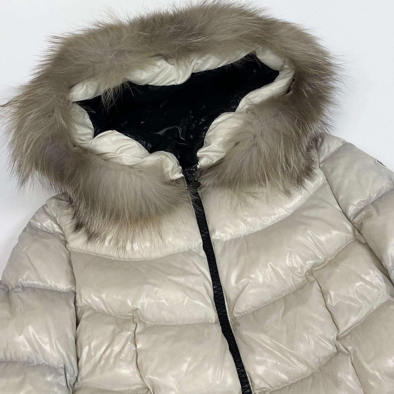 K6c20 MONCLER モンクレール APHIA アフィア ダウンコート ロングダウンコート フォックスファー 0 ホワイト レディースsn1