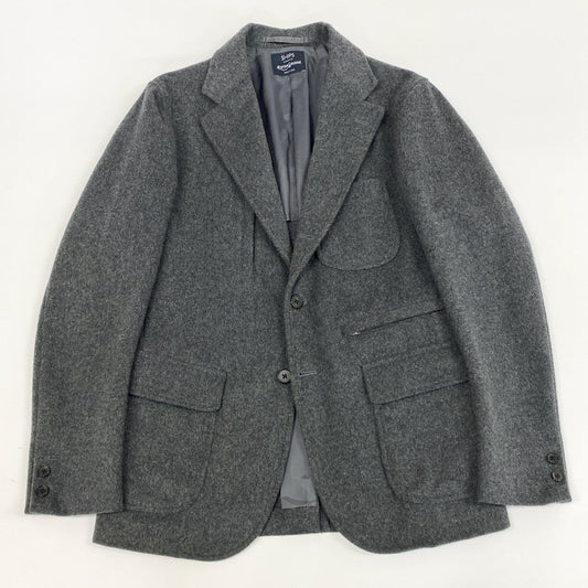 75j29 《美品》SHIPS KAPTAIN SUNSHINE シップス キャプテンサンシャイン ウール テーラードジャケット 日本製 KS x SHIPS x JK01 Mサイズ グレー メンズu02t