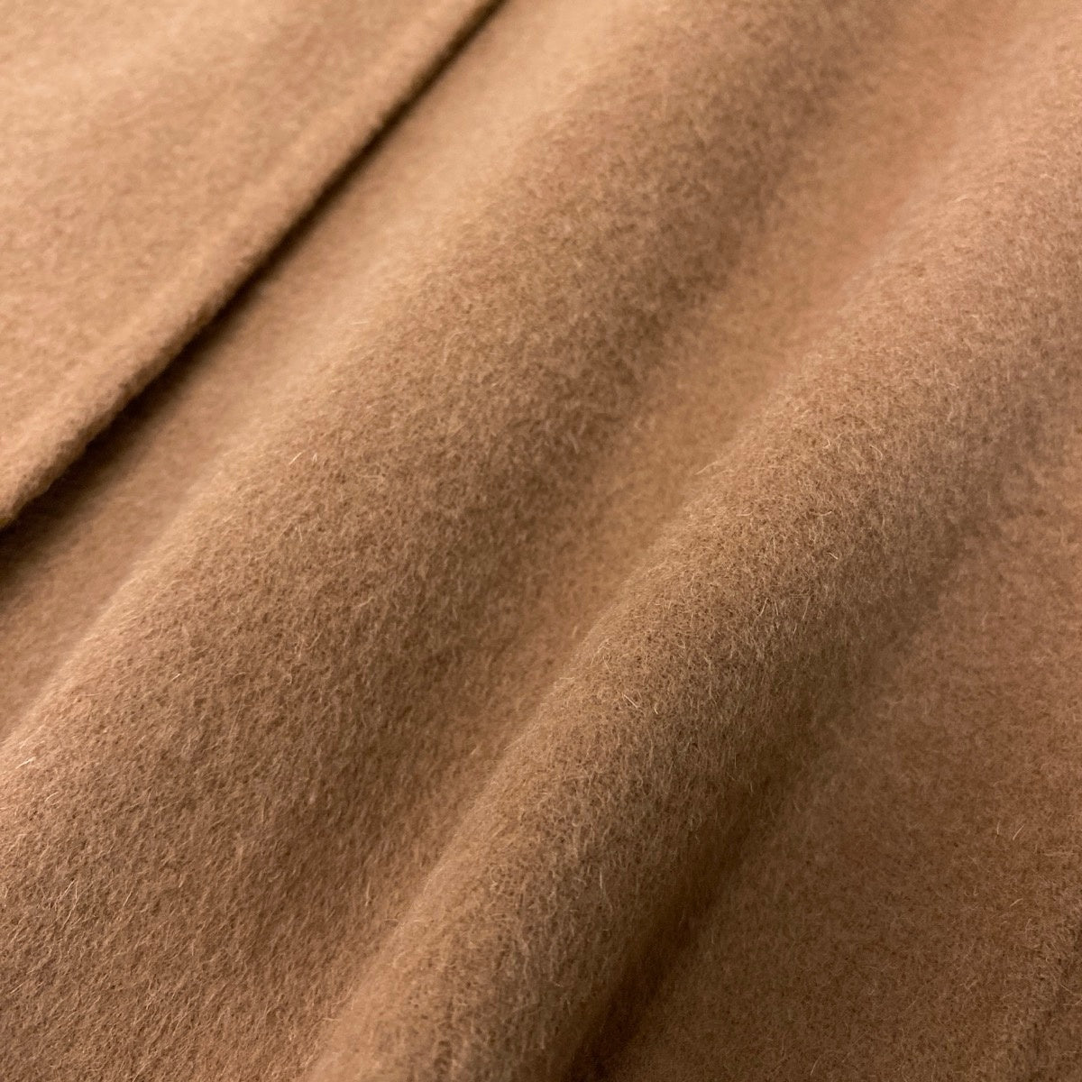 86g15 Max Mara STUDIO マックスマーラ ステュディオ ロング ガウンコート ベルト付 ウール/カシミヤ混 サイズL キャメル レディースu02t