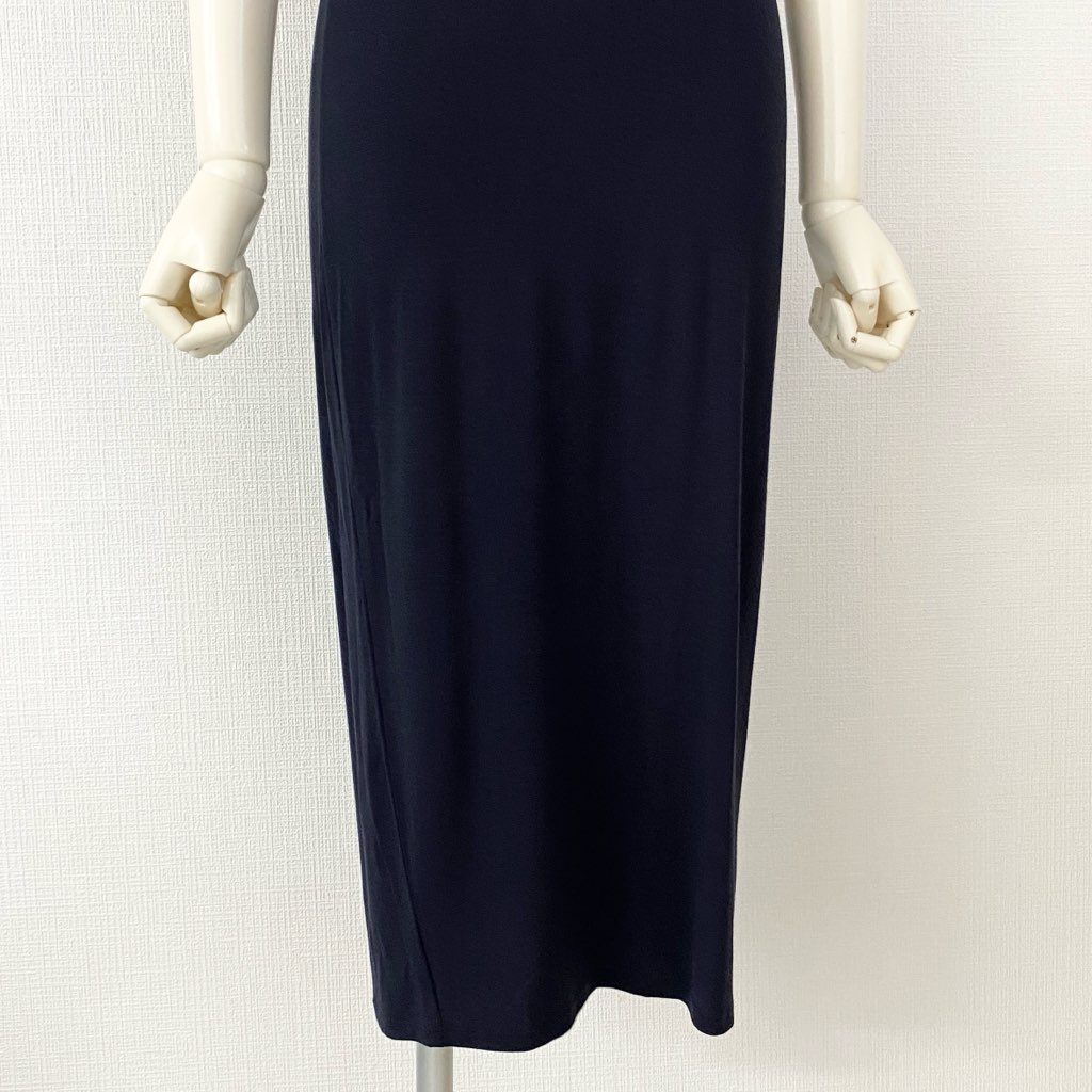 53h10 Max Mara マックスマーラ ノースリーブ ストレッチワンピース 38 ネイビー ドレス DRESS ONE PIECE