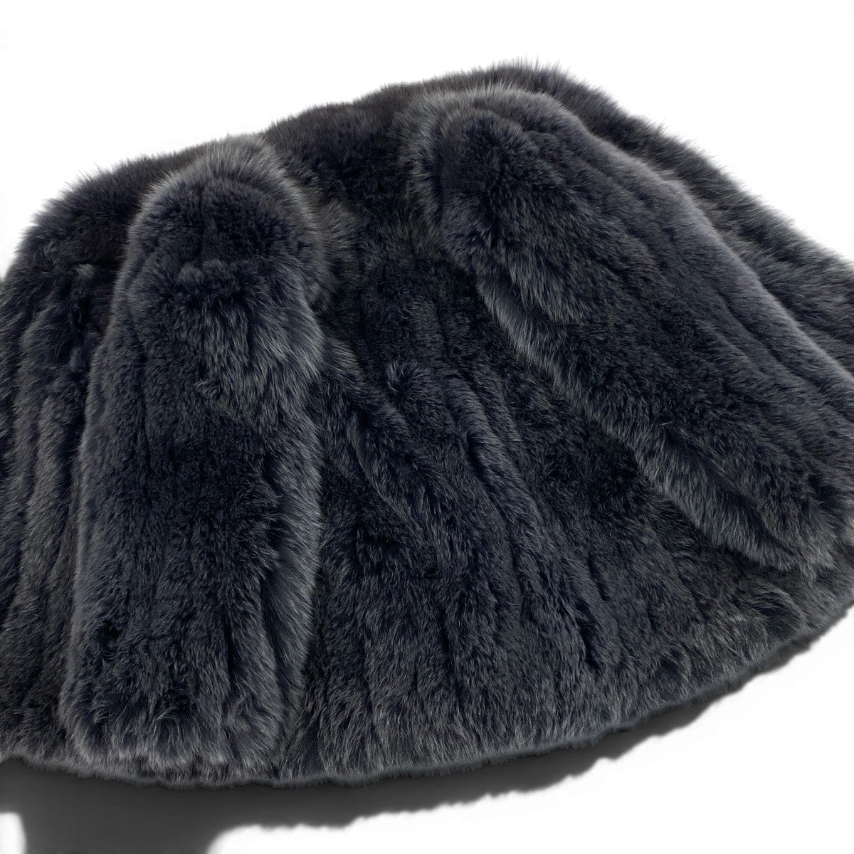 52f10 SAGA FOX サガフォックス 金サガ 最高級 染めフォックスファーコート サイズF ブラック 本毛皮 Fox Fur Coatt18r