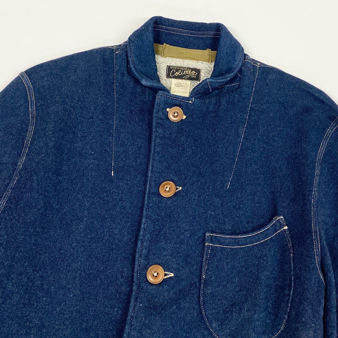 83i29 COLIMBO コリンボ ORIGINAL BELMONT PARK JACKET ベルモントパークジャケット スウェットジャケット Mサイズ インディゴ  メンズo07t