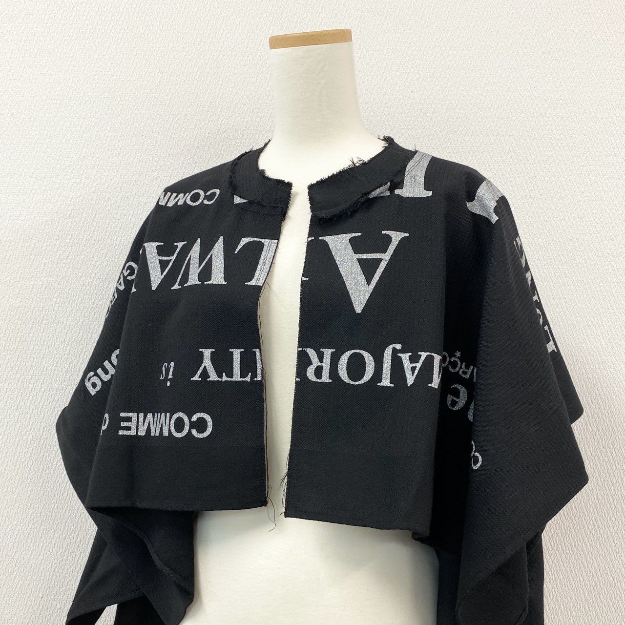 Ad7 COMME des GARCONS コムデギャルソン AD2003  変形デザインジャケット 羽織  ブラック レディースta1