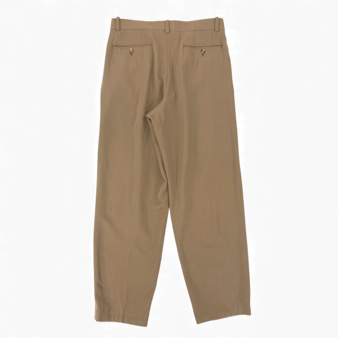 21k14 ISSEY MIYAKE イッセイミヤケ スラックスパンツ ボトムス ウール100％ 日本製 ME13-FF004 Lサイズ ベージュ メンズu02t