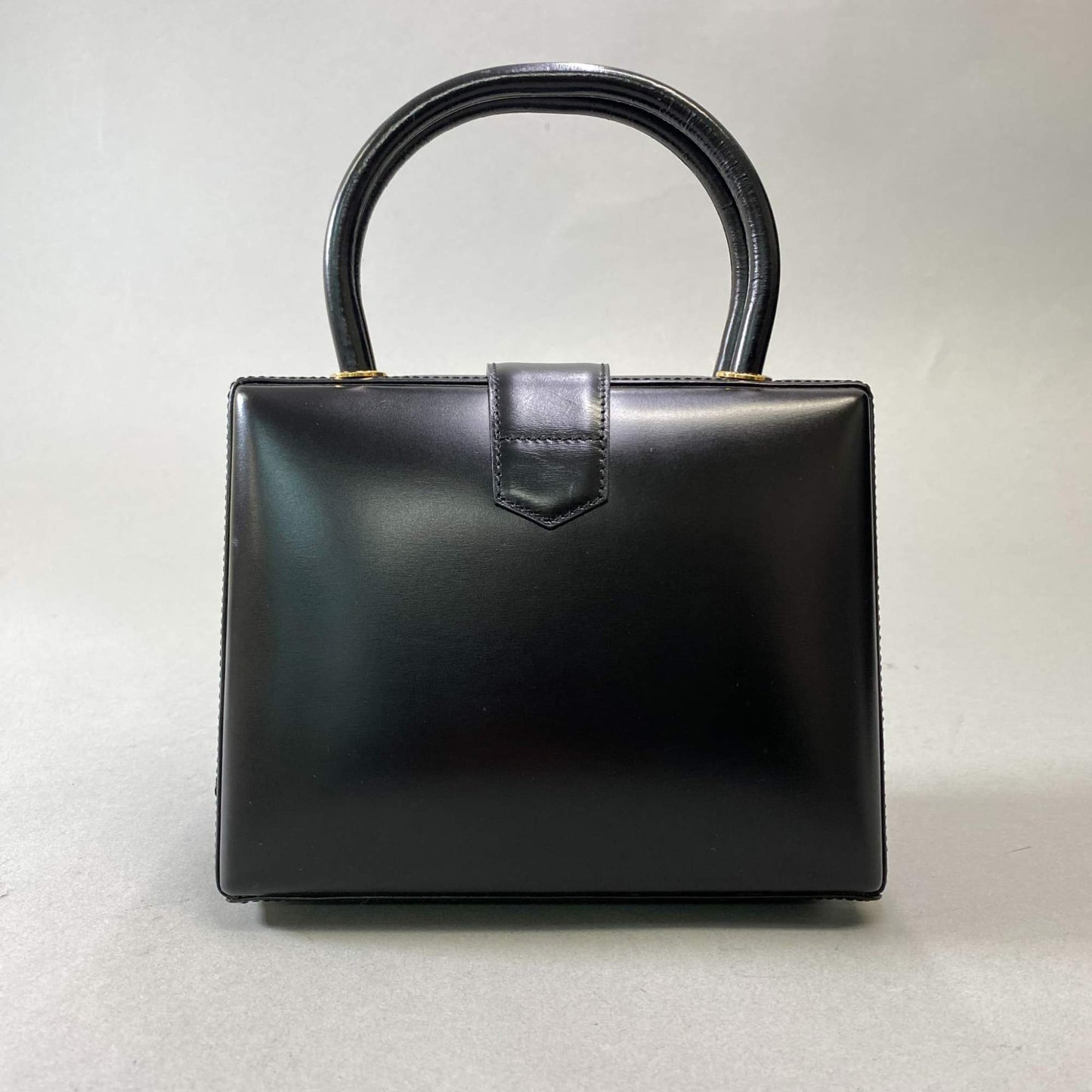 AL10 【美品】LOEWE ロエベ vintage ヴィンテージ ハンドバッグ アナグラムロゴ ブラック レザー handbag vintage レディース 鞄k02i