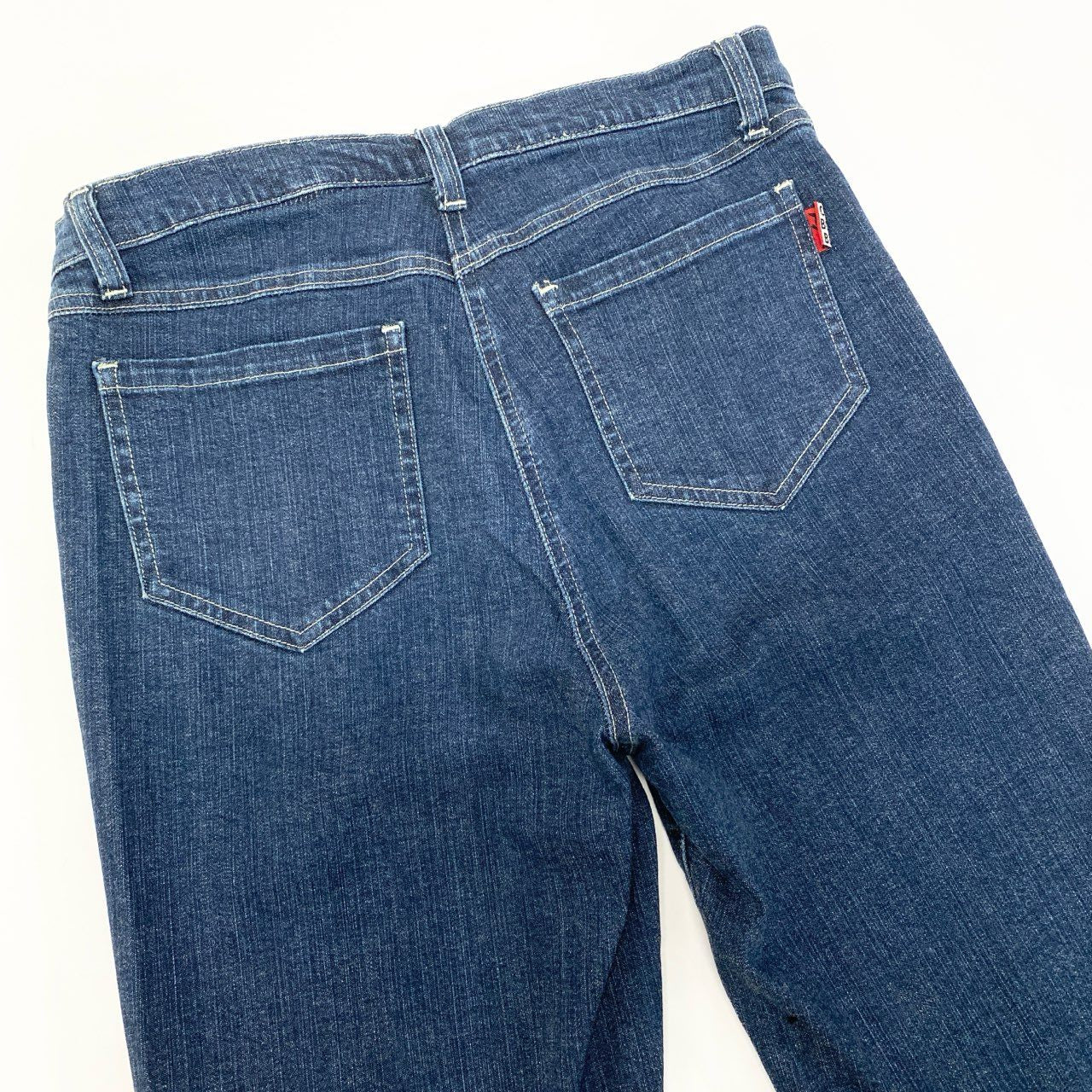 59a21 OLLEBOREBLA オレボレブラ アルベロベロ デニムパンツ ジーンズ 裾ビーズ刺繍 ウサギ 花柄 ストレッチ〇 レディース 女性用 M インディゴブルーo07t
