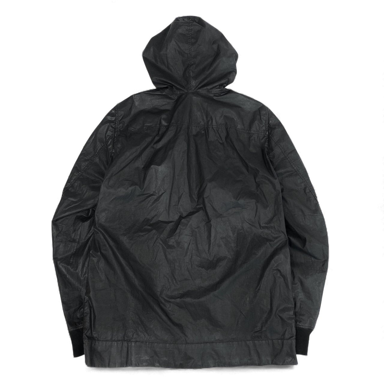 8L5 Rick Owens リックオウエンス コーティングパーカー ジップパーカー DRKSHDW アウター DU3762 Lサイズ ブラック メンズu02t