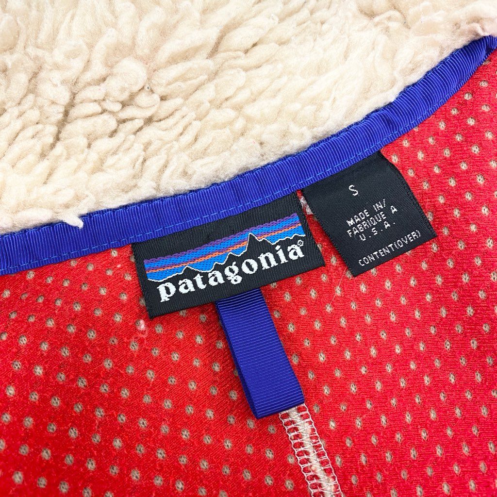 5L22 patagonia パタゴニア Vintage Classic Retro ヴィンテージ クラシックレトロカーディガン 23024 S ベージュ USA製 00s ボアフリースジャケットt18r