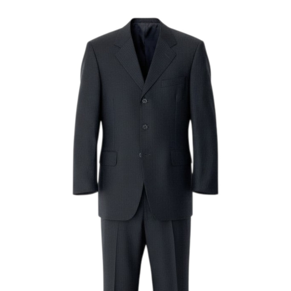 10c29 Christian Dior クリスチャンディオール スーツセットアップ テーラードジャケット スラックス ストライプ 46サイズ ダークグレー ウール100％ メンズ 男性用o07t