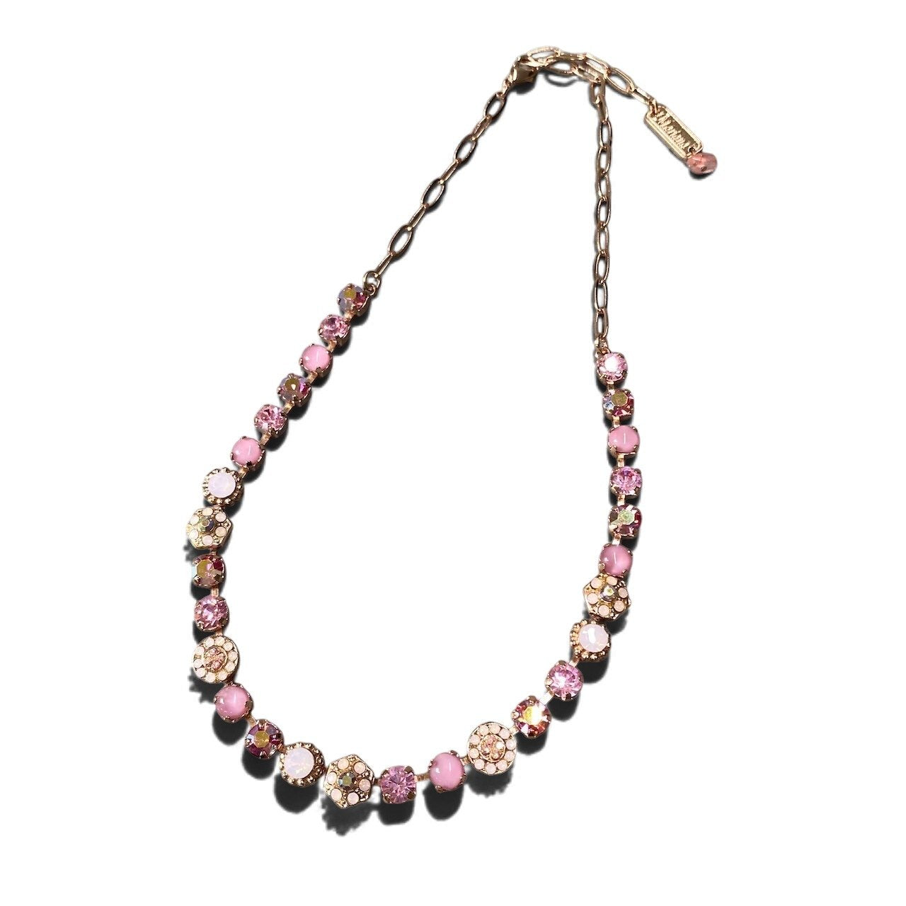 h11 ① 《美品》 Mariana マリアナ 天然石 × クリスタル ビジュー ピンク アクセサリー ジュエリー アンティークt18r