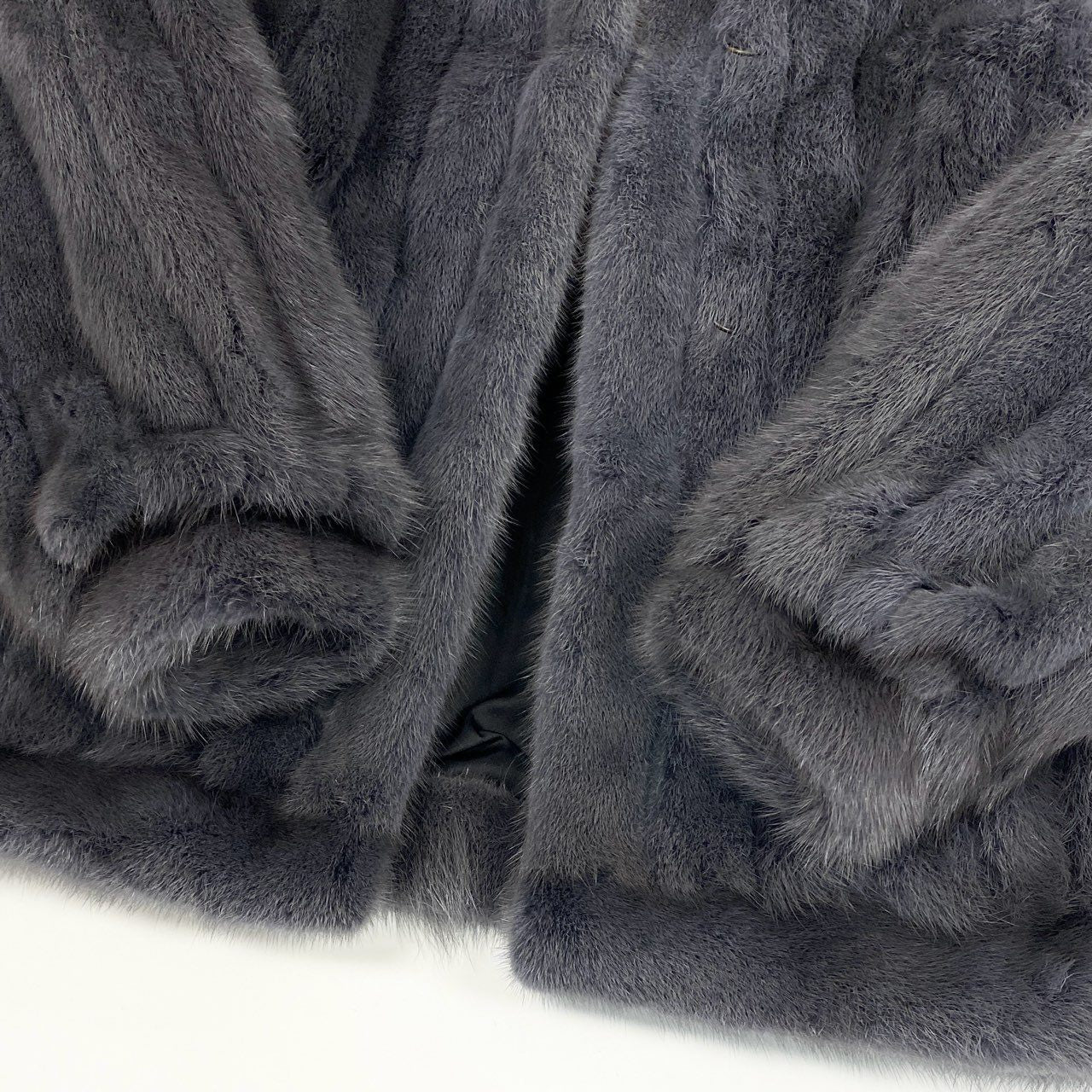 7k14【美品】 ELEGANCE L Fur エレガンスファー 染めミンク 毛皮コート ミンクコート ファーコート ミンクファー ジャケット グレー系 レディースu02t