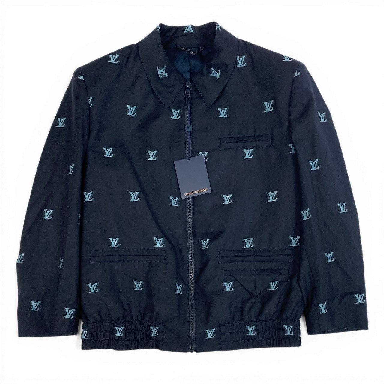 Id2 《未使用品》 LOUIS VUITTON ルイヴィトン LV ジェットポケット ブルゾン Jet Pocket Blouson サイズ54 ブラック タグ付t18r