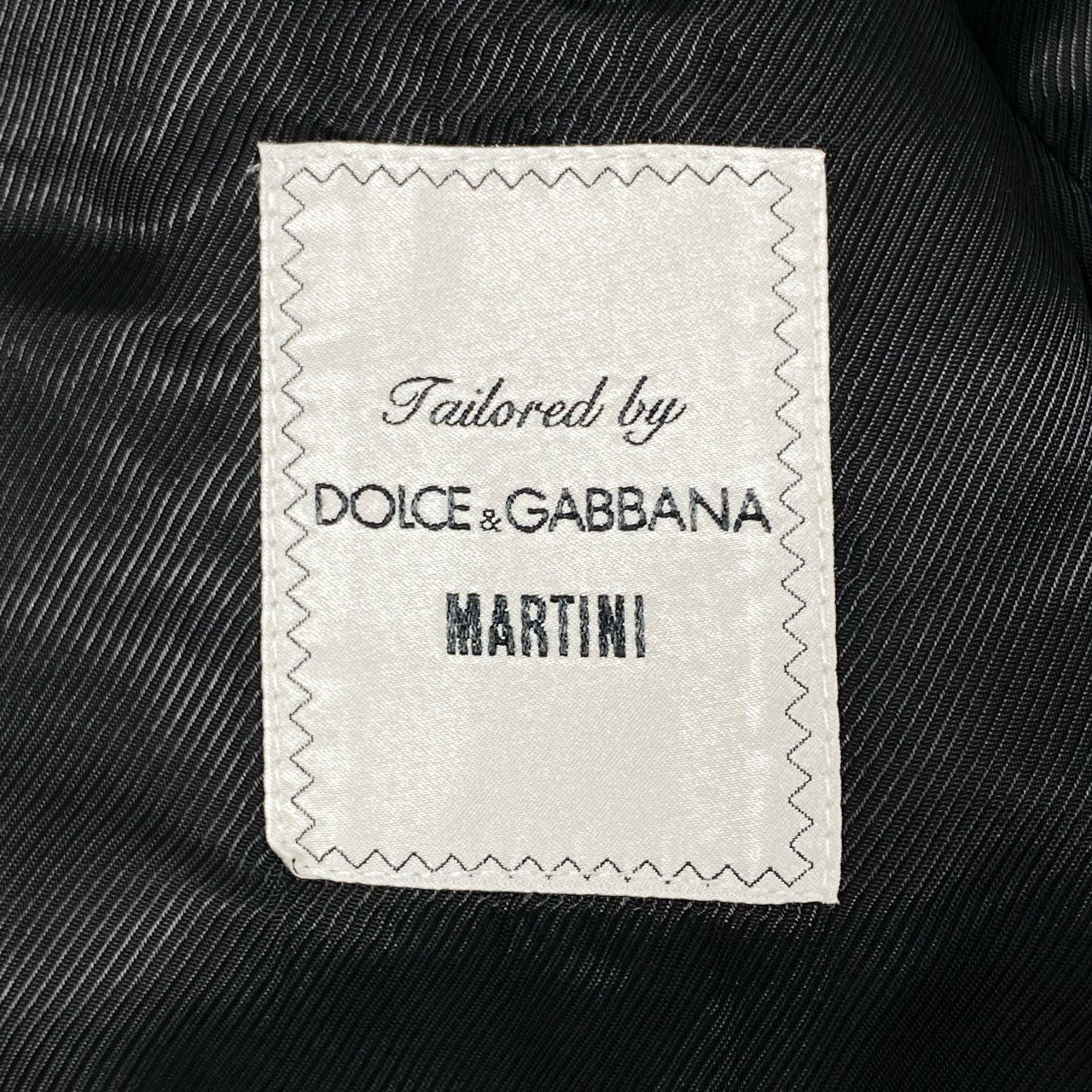 69i26 《美品》DOLCE＆GABBANA ドルチェアンドガッバーナ 3ピース セットアップ スーツ MARTINI 総柄 千鳥格子 G1UKMT 44サイズ ブラック メンズk02i