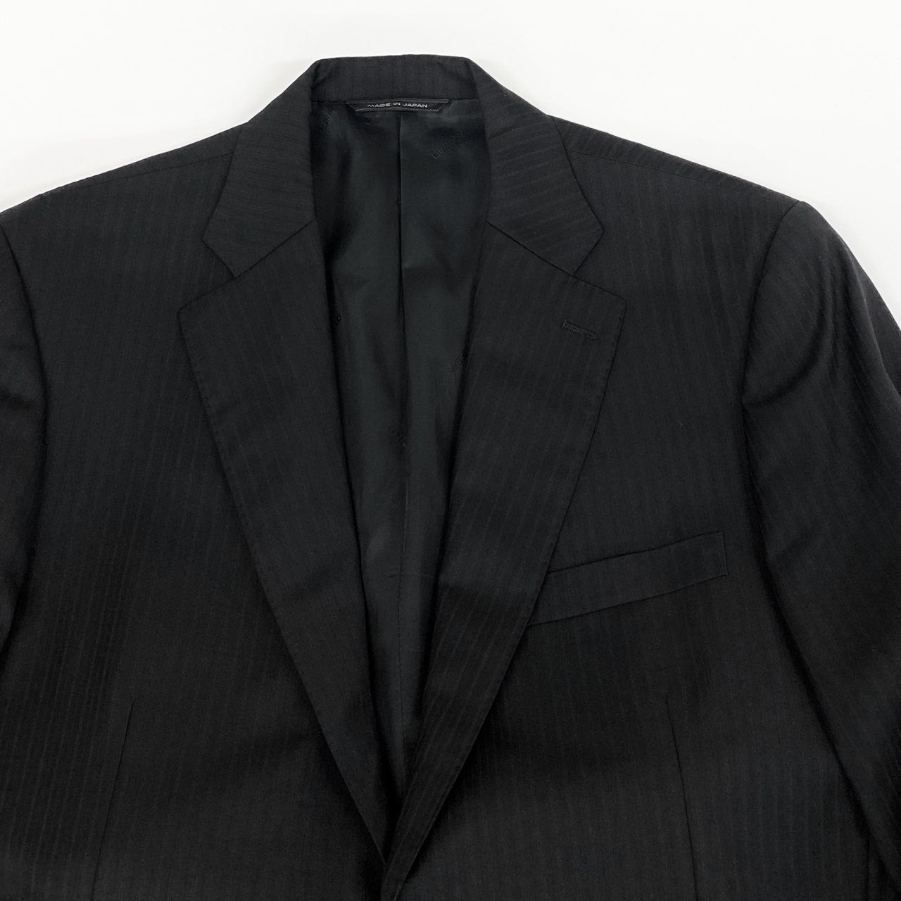 49i11 《美品》 DURBAN ダーバン Loropiana ロロピアーナ生地 スーツ セットアップ 96 L相当 ブラック 3点セット フォーマル ビジネスt18r