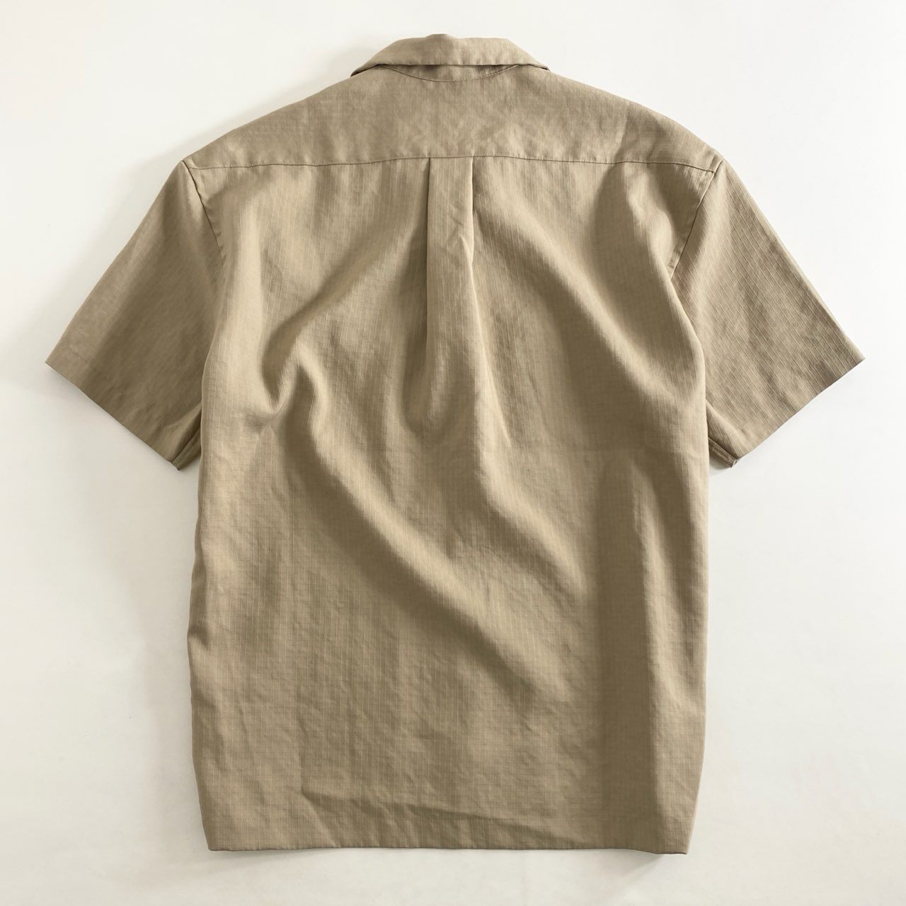 59g26 《美品》 NONNATIVE ノンネイティブ BOWLER S/S SHIRT P/R RIPSTOP リップストップ オープンカラー 半袖シャツ NN-S3917 1 ベージュ