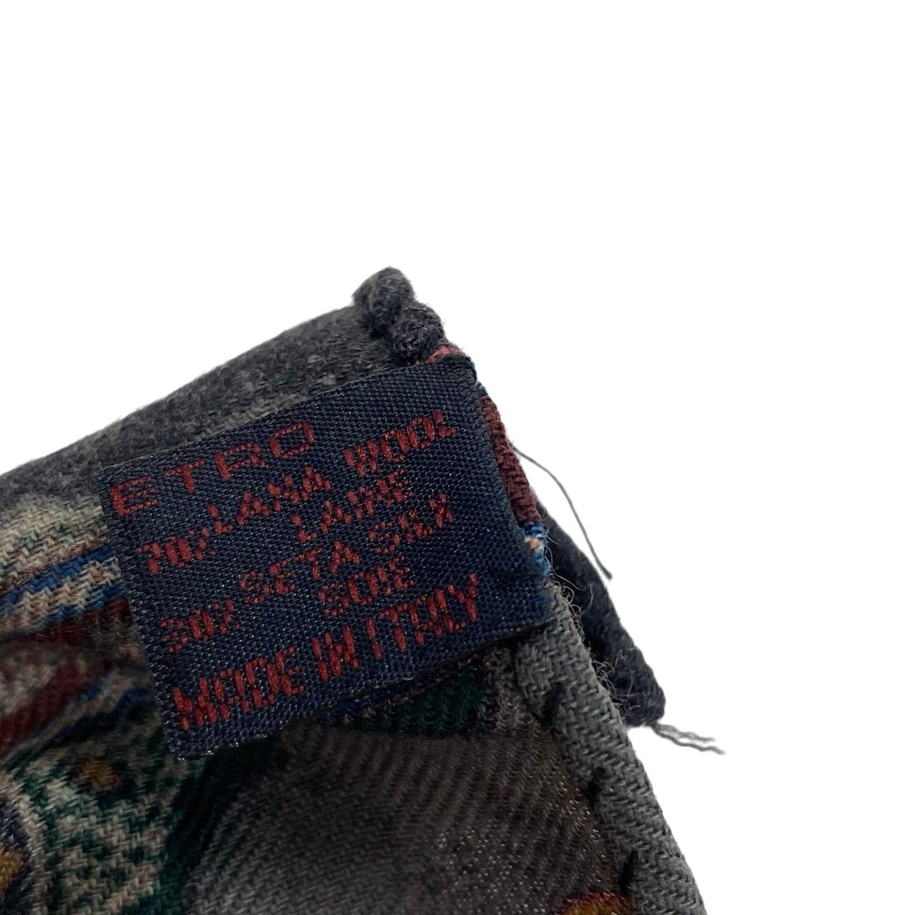 14g5 ETRO エトロ 大判ストール ペイズリー柄 総柄 マルチカラー メンズ 男性用 ユニセックスu02t