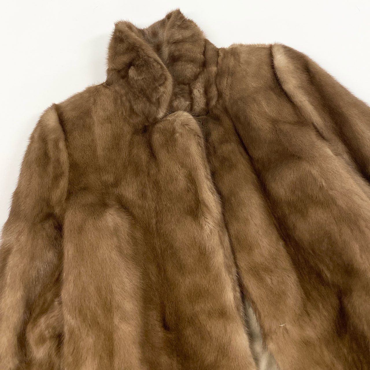 8b22 ROTINY デミバフミンク ロングコート サイズ13 ブラウン 本毛皮 Mink Fur Long Coatt18r