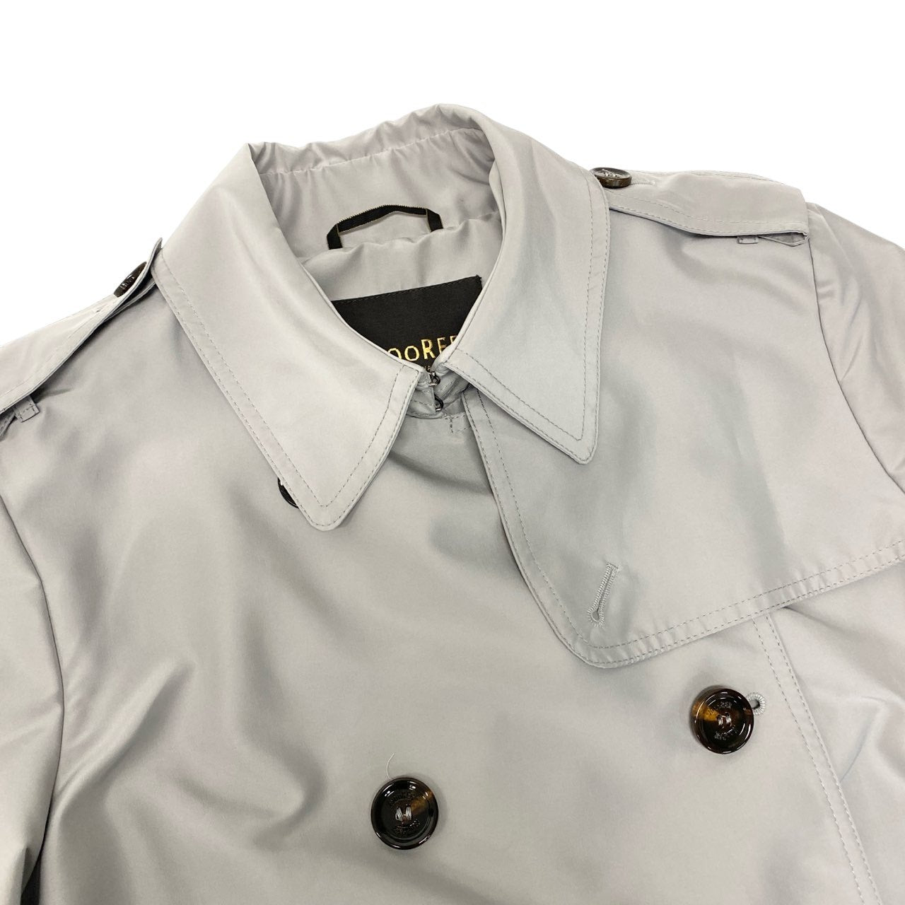 13c5 MOORER ムーレー トレンチコート スプリングコート サイズ42 グレー レディース 女性用 コートk02i