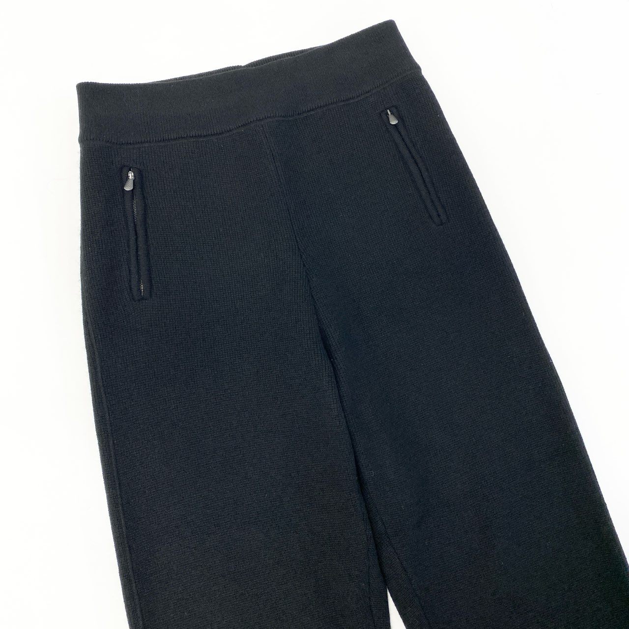 9a27《美品》 BOTTEGA VENETA ボッテガヴェネタ カシミヤ100％ ニットパンツ 541565 サイズ50 ブラック Cashmere Pants スウェットt18r