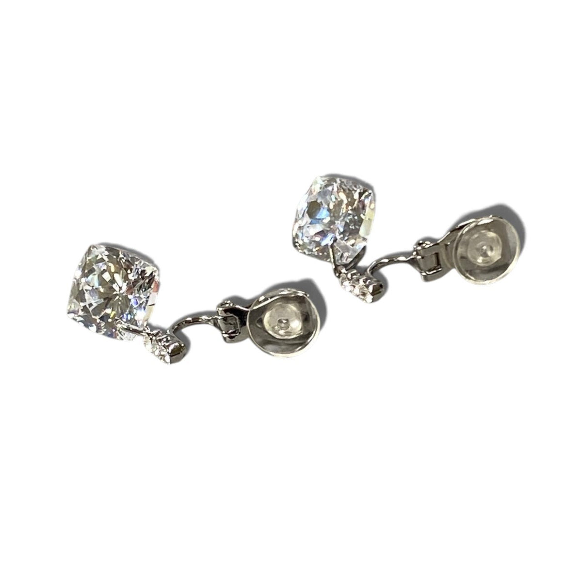 i7 《美品》 FOXEY フォクシー Earrings Lustre クリップイヤリング アクセサリー シルバー レディースu02t