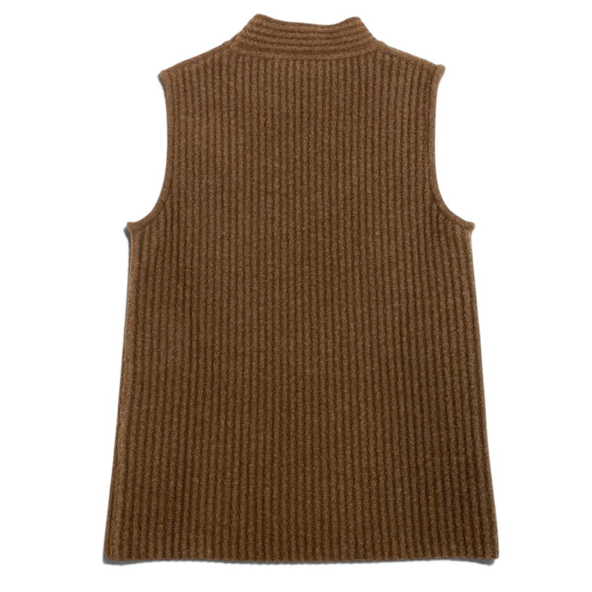 70i15 《極美品》 HERMES エルメス 23年 カシミヤ混 ニット ベスト トップス 3H2643DJ 36 ブラウン レディースu02t