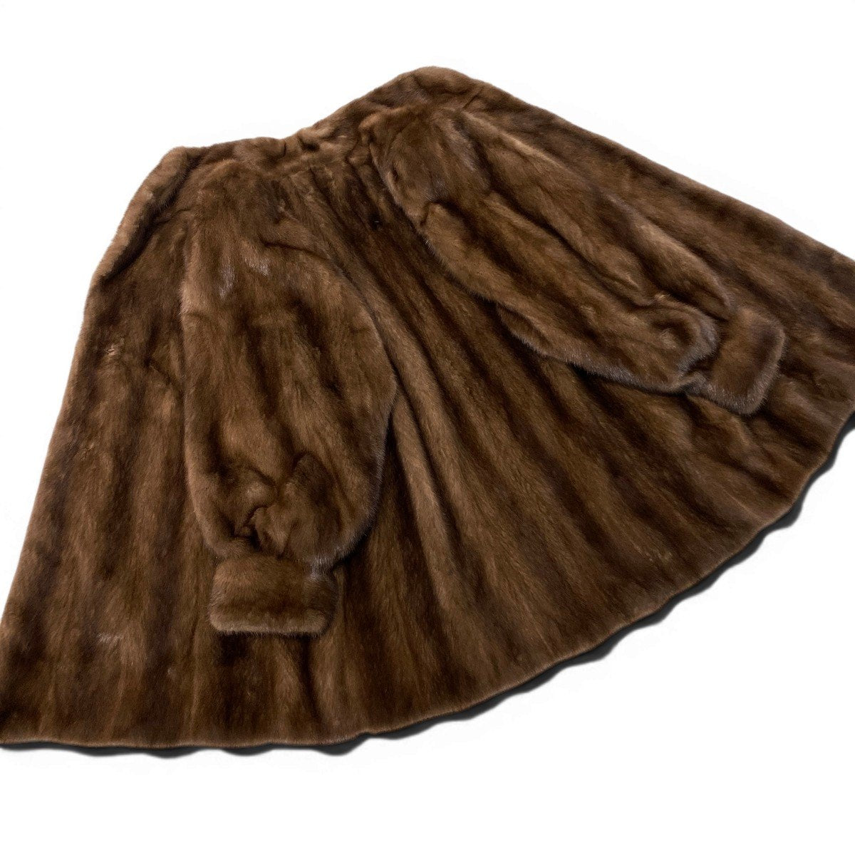 6g13 SAGA MINK サガミンク 銀サガ ミンクコート パステルミンク 最高級本毛皮 ライトブラウン系 MINK FUR レディースu02t