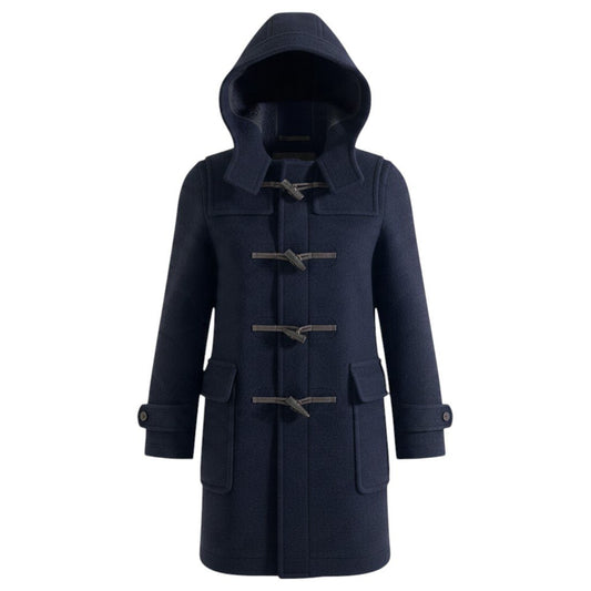 20j26 MACKINTONSH LONDON マッキントッシュ ウールメルトン ダッフルコート トグルボタン サイズ40 ネイビー レディースu02t