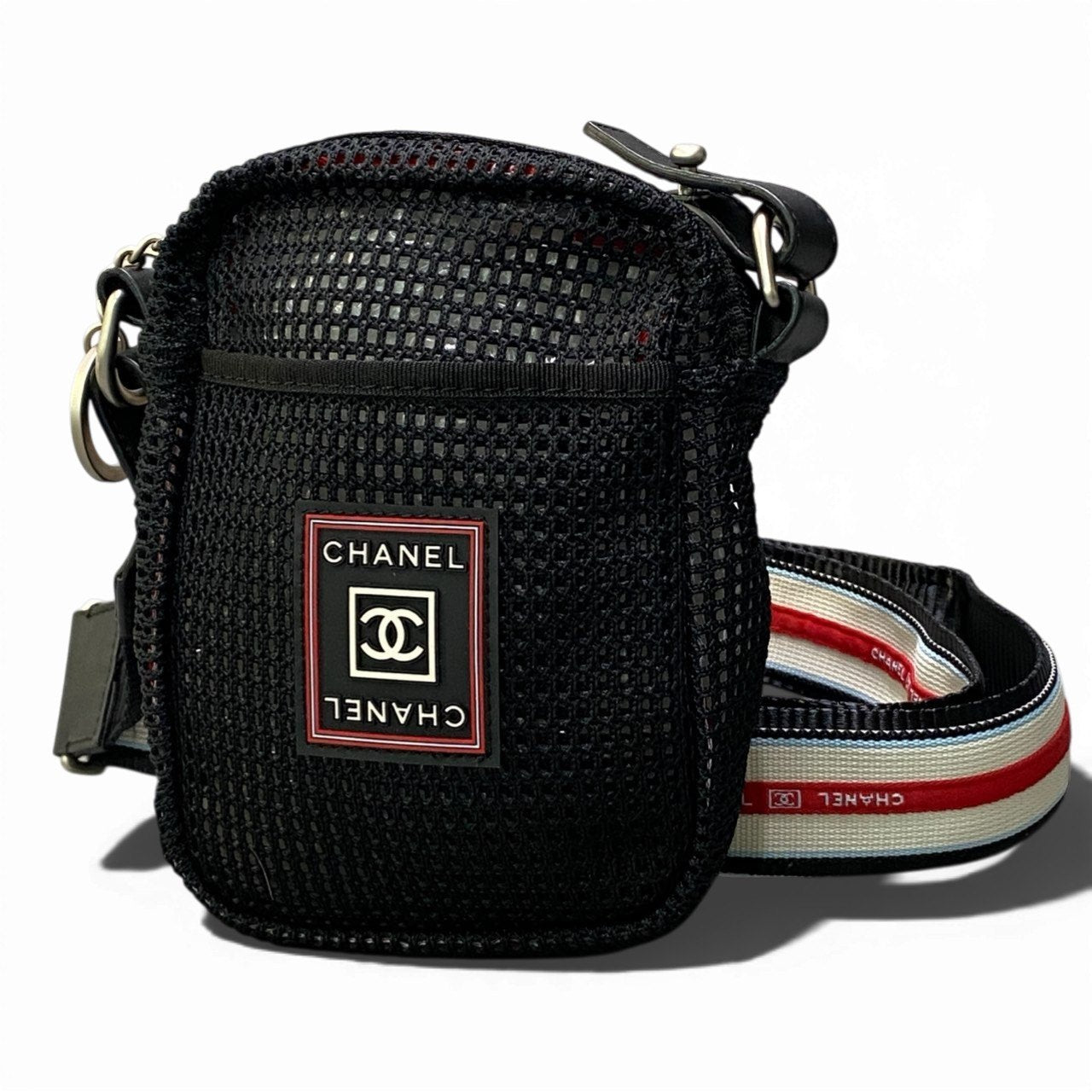 b20 CHANEL SPORT シャネル スポーツ 2007年 メッシュバッグ ショルダーバッグ ユニセックスk02i