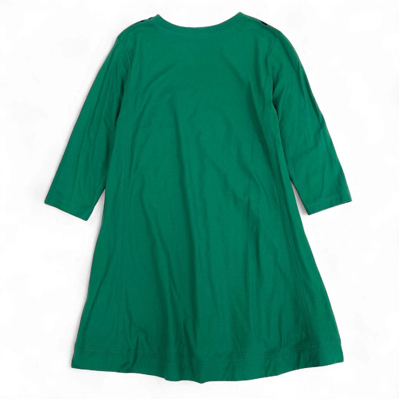 64k19 TOKUKO 1er VOL トクコプルミエヴォル 7分袖ワンピース コットンワンピース 膝上 ビッグプリント レディース 女性用 9 グリーン 綿100％u02t