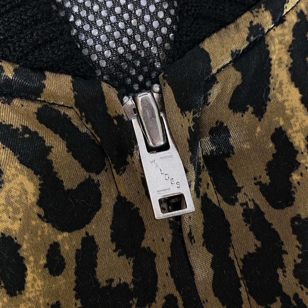 90j27 WACKO MARIA ワコマリア レオパード サテン スカジャン MIAMI サイズS ブラウン ブラック メンズo07t