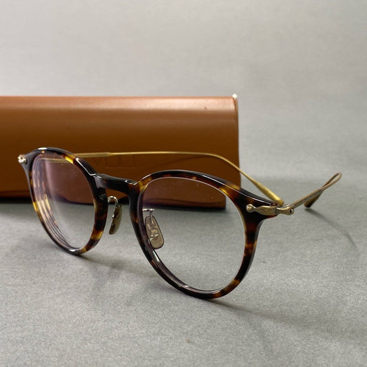 2d5 OLIVER PEOPLES オリバーピープルズ Alderson DM2 べっこう柄 メガネ めがね 眼鏡 アイウェア ボストン 47-23-145 ブラウン ゴールド